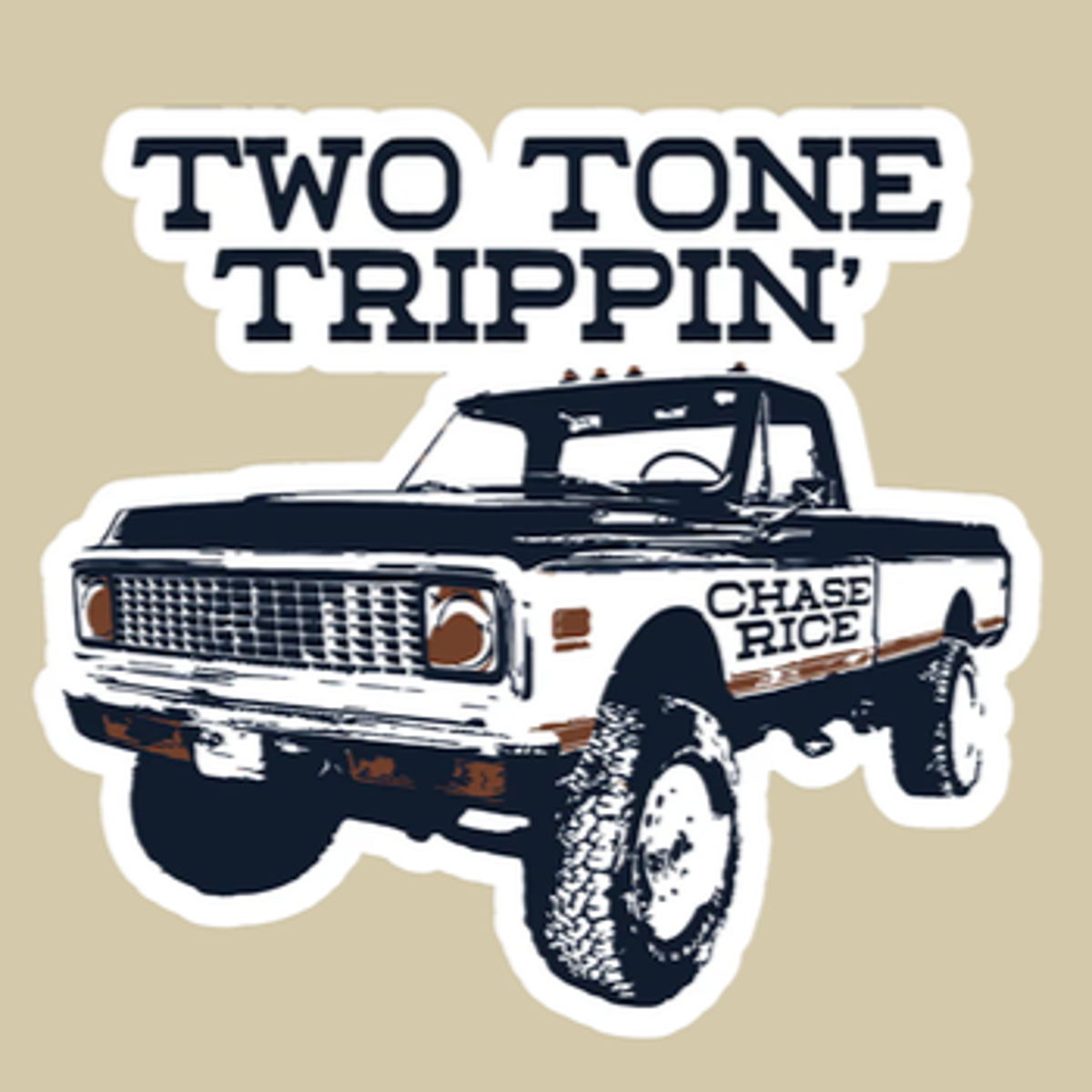 TWO TONE TRIPPIN' STICKER