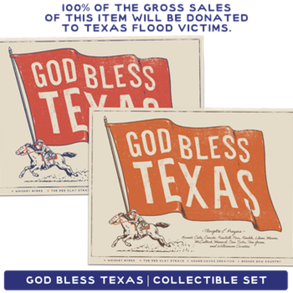 GOD BLESS TEXAS COLLECTIBLE SET