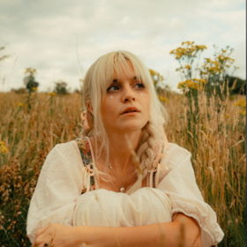 girl on a hill