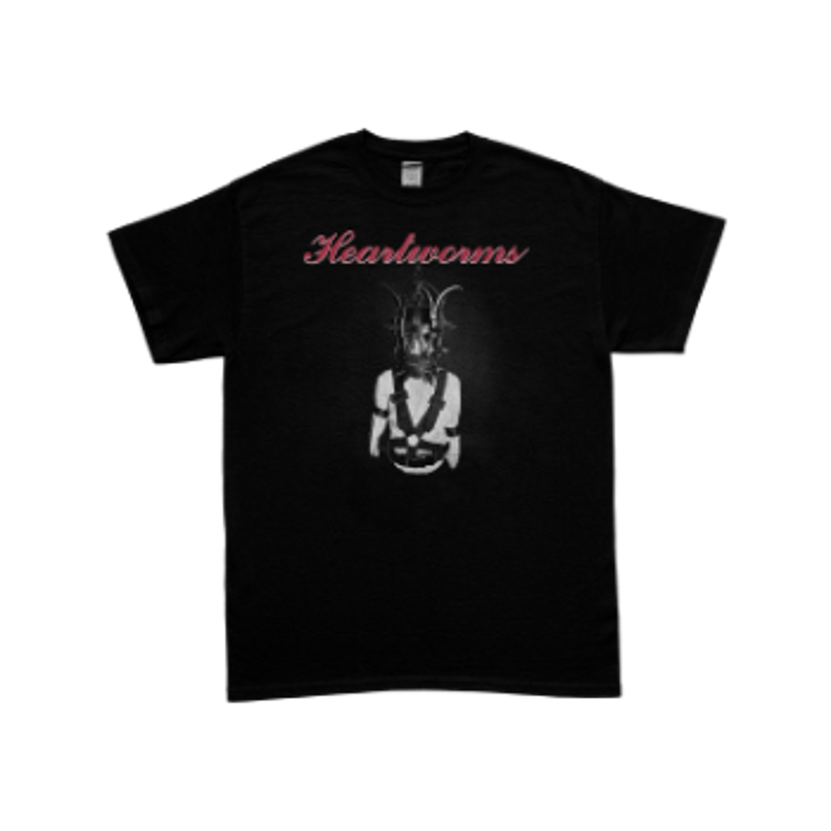 HEARTWORMS - MASK T-SHIRT (BLACK)