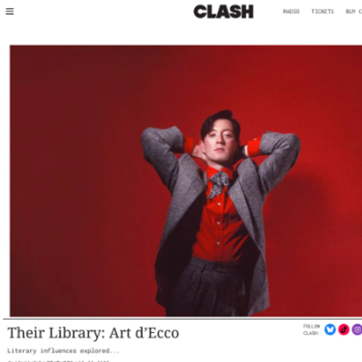 CLASH Magazine: Their Library 