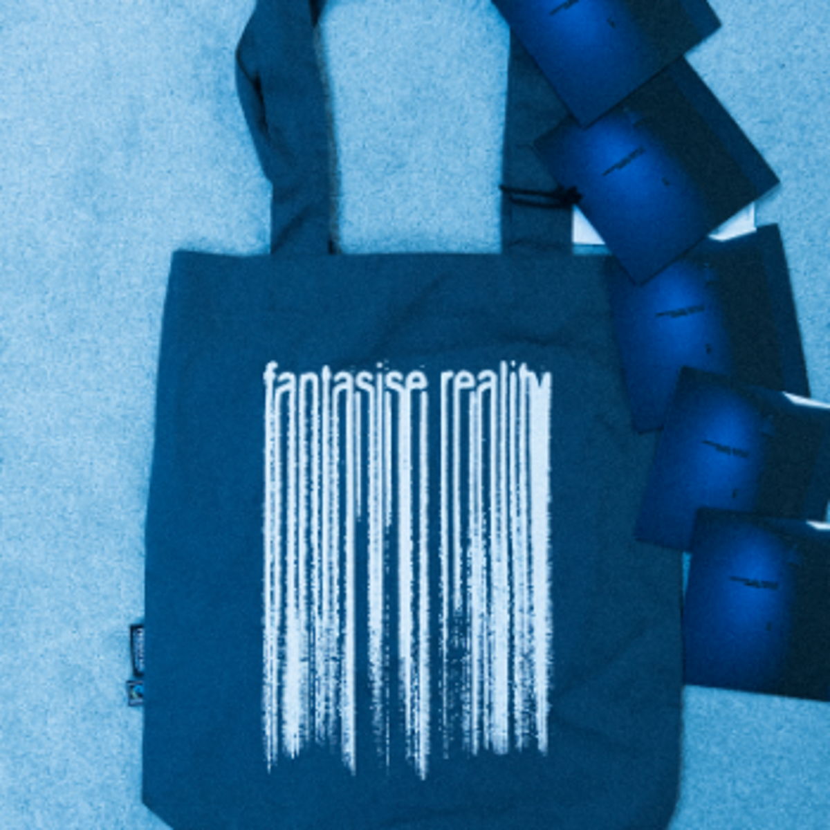 organic cotton "fantasise reality" tote bag