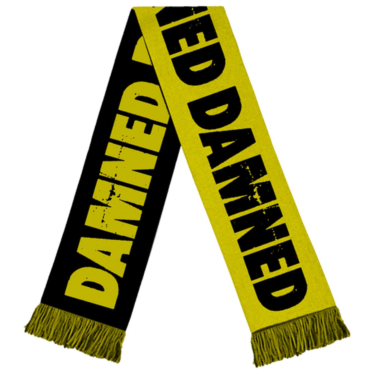 The Damned Logo Yellow Scarf