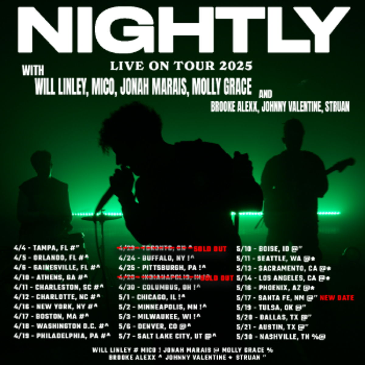 enter to win a pair of VIP m&g tickets to a show on our tour