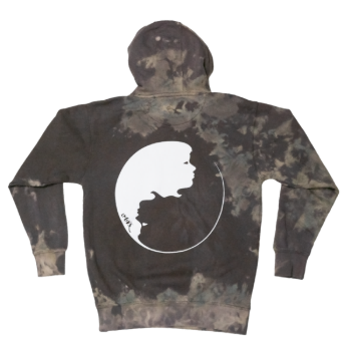 [Re-Mixed] Bleach-Dyed Silhouette Hoodie